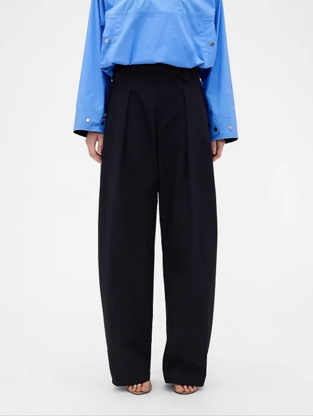 Gap X Victoria Beckham High Rise Pleated Arc Trouser Size 4, 6